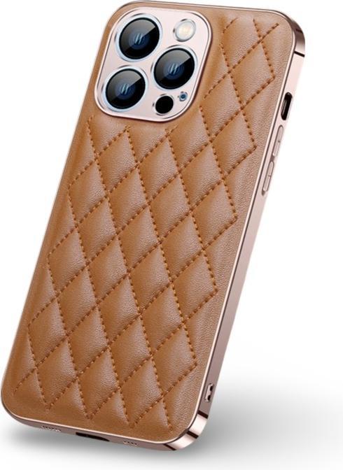 Actual product image RPD iPhone 13 - Puffer Case mit Karomuster, Braun (Apple iPhone 13)