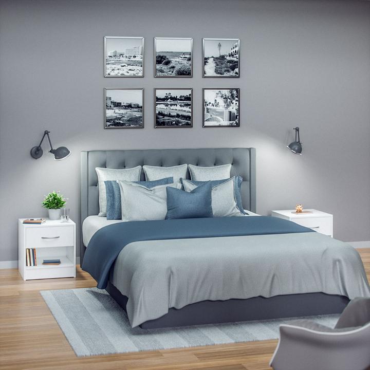 Actual product image Casaria Nightstand (41 x 39 x 28 cm)