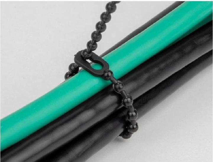Produktbild Delock Blitzbinder wiederverwendbar L 100 x B 2,4 mm schwarz 100 Stück (Kunststoffkabelbinder, 100 mm, 100 Stk.)