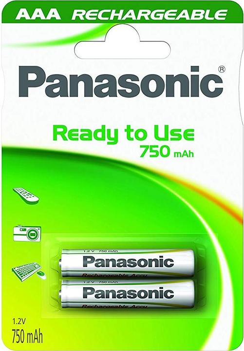 Panasonic Rechargeable (1 Stk., AAA, 750 mAh)