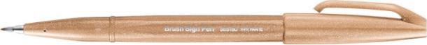 Actual product image Pentel Brush Pen Sign Pen Brush (Walnut, Brown, 1 x)