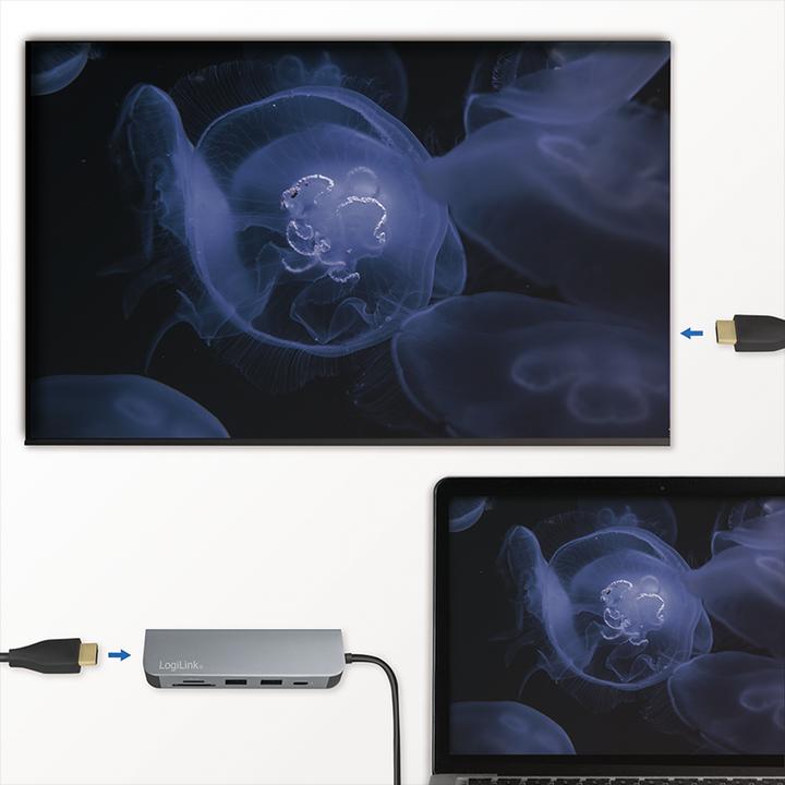 Produktbild LogiLink UA0343 (USB-C, 6 Ports)