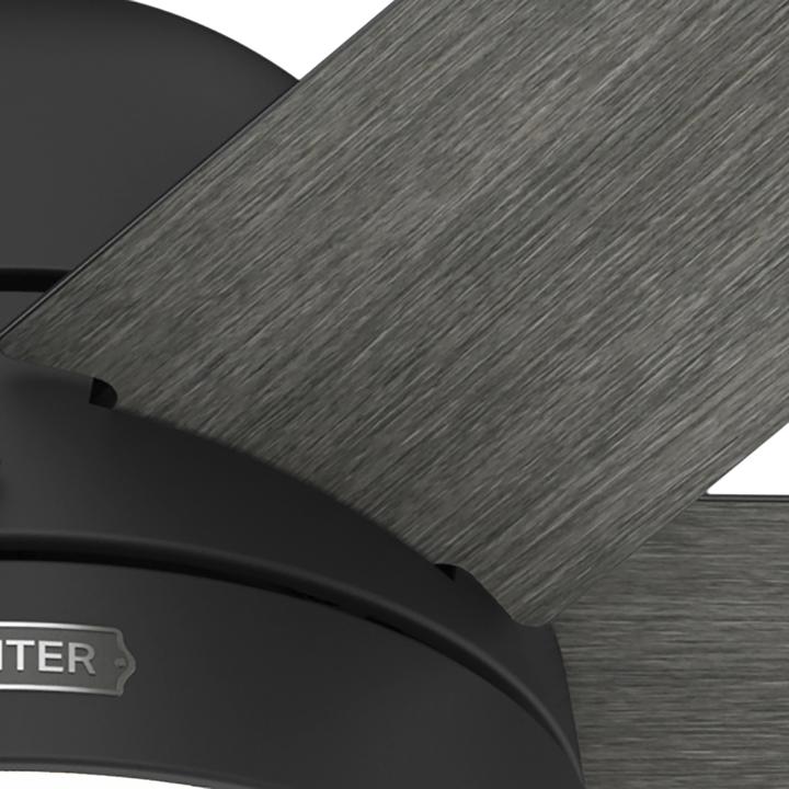 Image du produit Hunter Fans DC Deckenventilator Arete Schwarz mit Licht & Fernbedienung (42.70 dB)