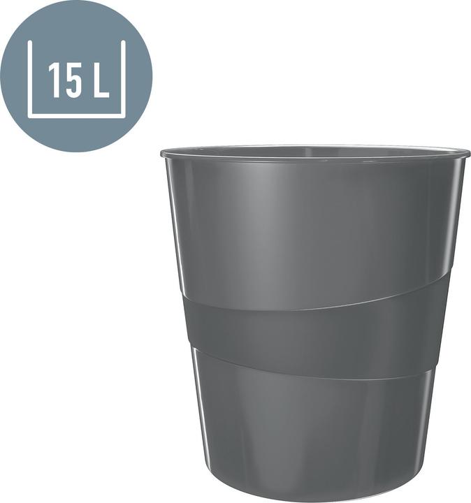 Actual product image Leitz Waste bin WOW 15l red metallic (15 l)