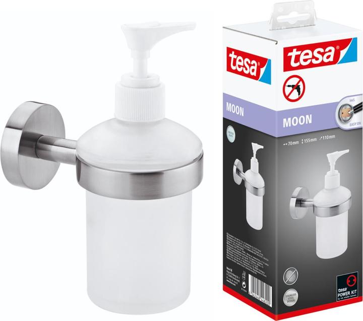 Produktbild tesa MOON Seifenspender inkl. Klebelösung ohne Bohren