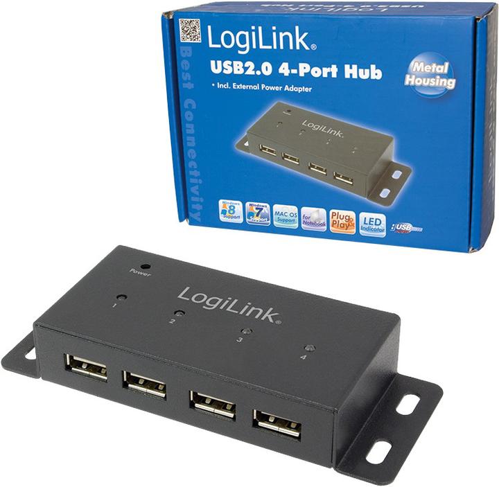 Produktbild LogiLink UA0141A (USB-A, 4 Ports)