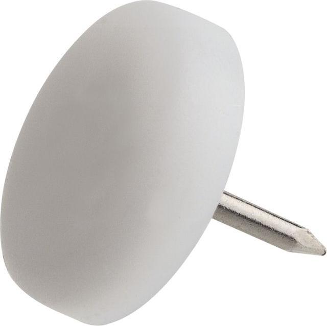 Actual product image BestaPac Plastic furniture glides with pin 25mm (Plastic sliders, 8 Piece)