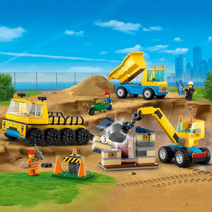 Image du produit LEGO Véhicules de construction et grue avec boule de démolition (60391, LEGO City)
