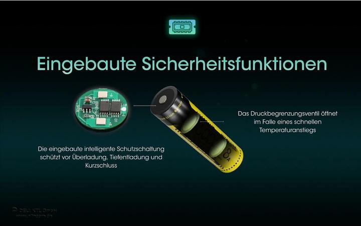 Immagine prodotto Nitecore Batteria Li-Ion 18650 - 3600mAh - NL1836HP