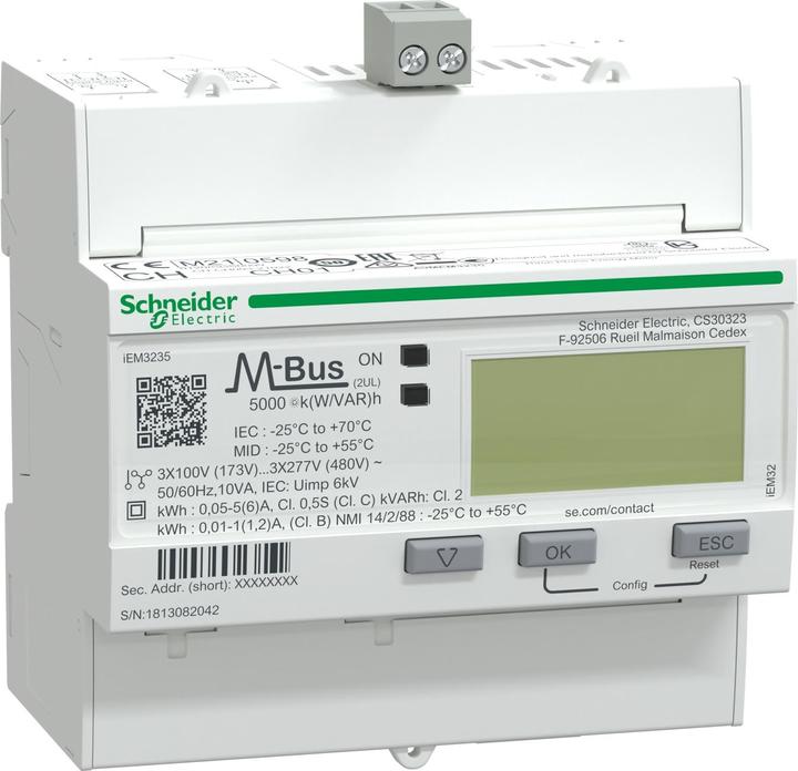 Produktbild Schneider Electric iEM3235 meter CT M-bus 1 digital I/O