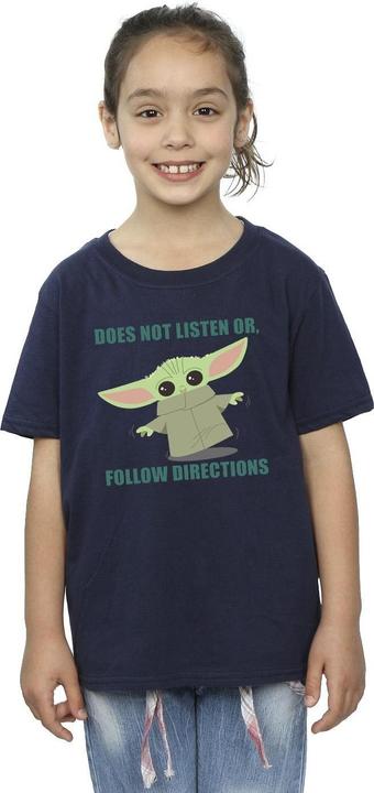 Produktbild Star Wars The Mandalorian Grogu Does Not Listen TShirt Mädchen (152, 158)