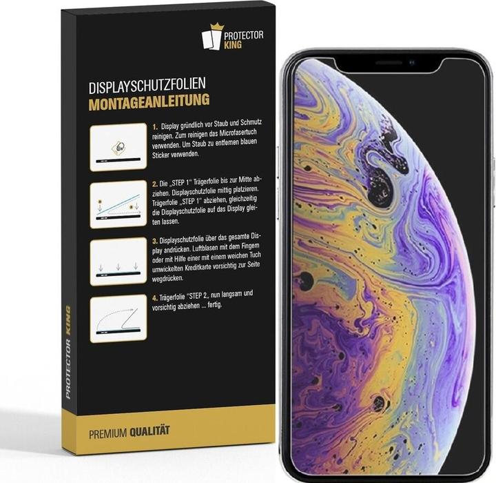 Produktbild Protectorking 6x Premium Displayschutzfolie 3D KLAR (6 Stück, Apple iPhone X)