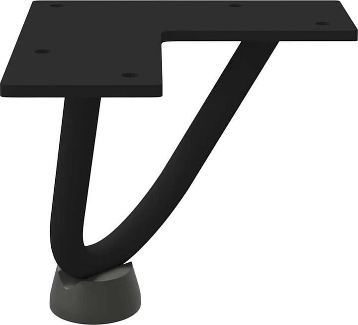 Actual product image VidaXL Hairpin legs 4 pcs. black 10 cm solid steel Hairpin table leg