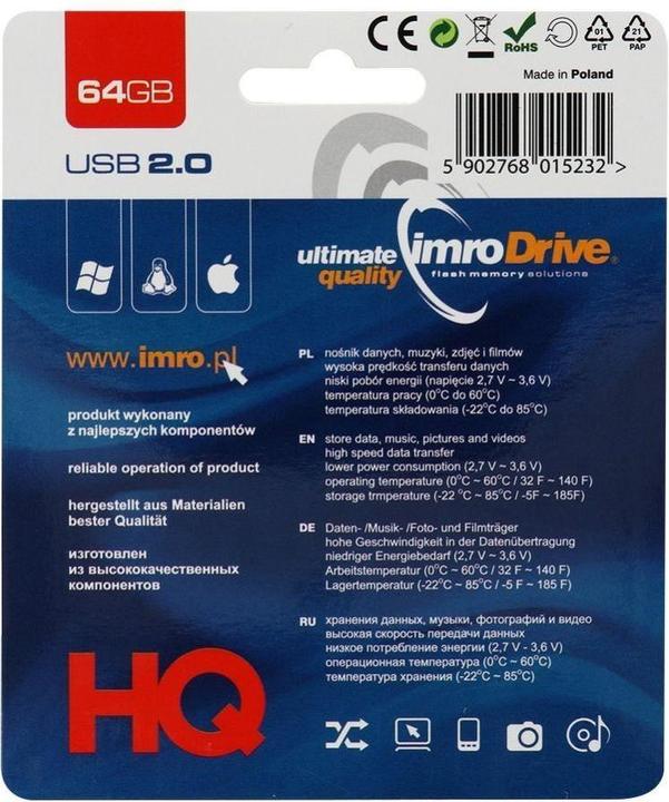 Actual product image IMRO BLACK/64GB USB flash drive USB Type-A 2.0 - 64 GB (64 GB, USB-A)