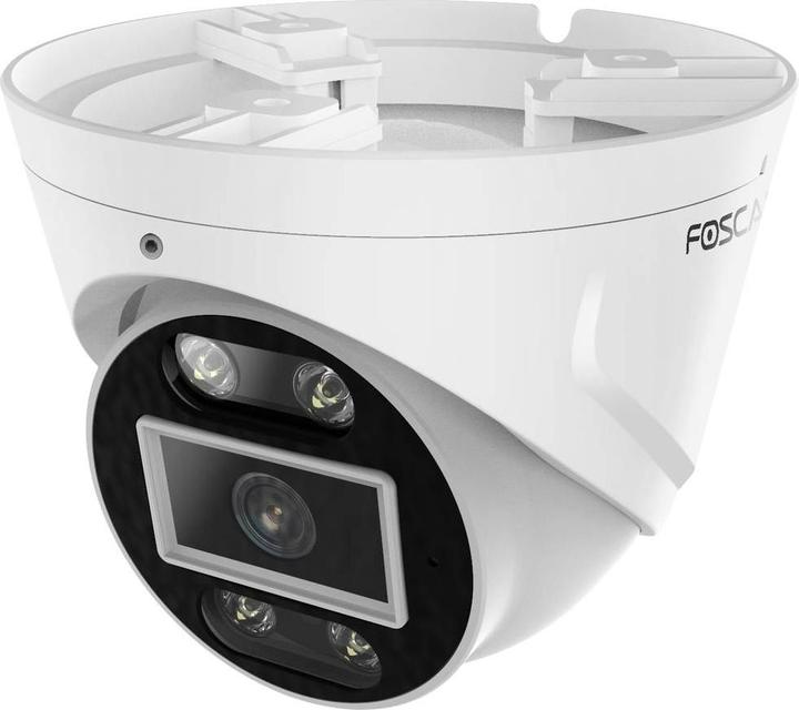 Actual product image Foscam T5EP Surveillance Camera White 5MP (3072x1728), PoE, Integrated Spotlight and Siren (3072 x 1728 pixels)
