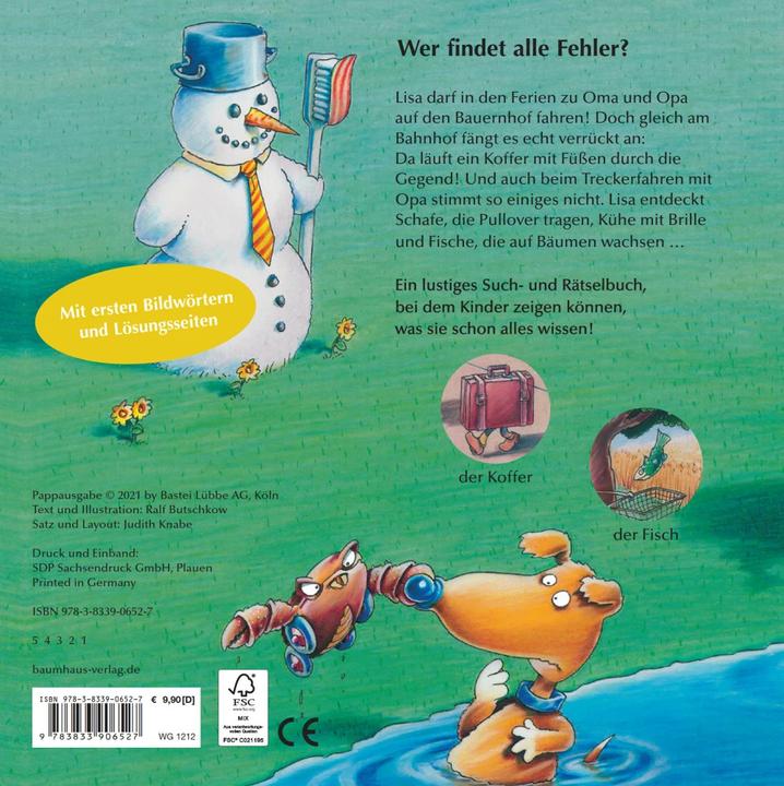 Produktbild Was stimmt denn da nicht? (Pappbilderbuch) (Deutsch, Ralf Butschkow, 2021)