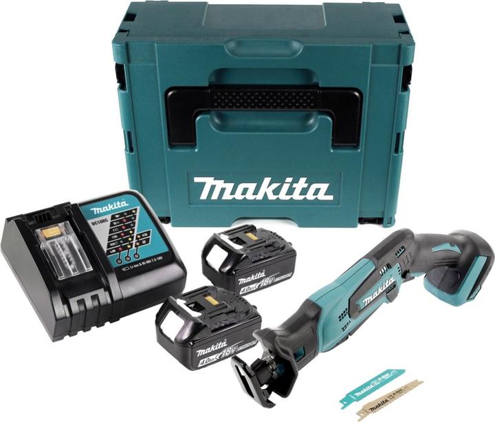 Produktbild Makita DJR 183 RMJ Akku Reciprosäge 18V + 2x Akku 4,0Ah + Ladegerät + Makpac