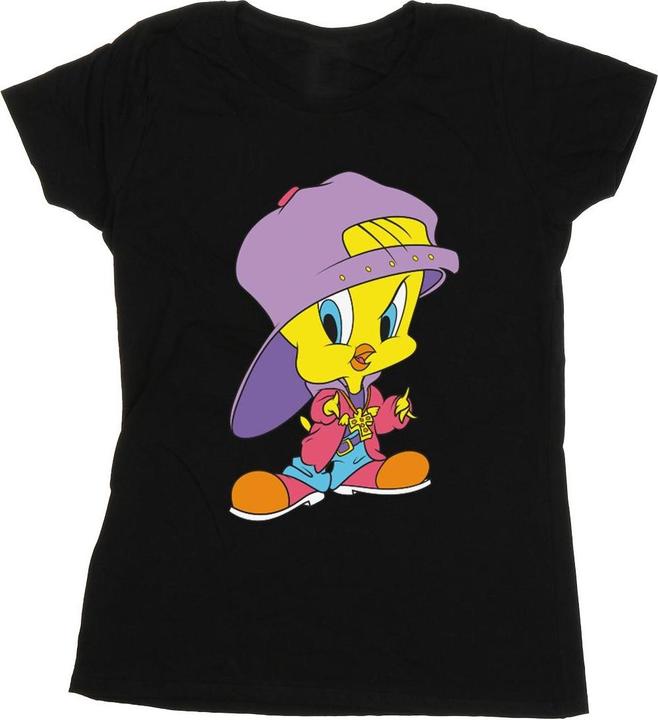 Actual product image Looney Tunes Womens/Ladies Tweety Pie Hip Hop Cotton T-Shirt (XL)