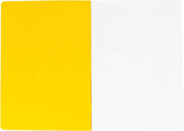 Image du produit Office Cahier scolaire A4, Ligné, Jaune, 10 pièces (A4, À rayures)