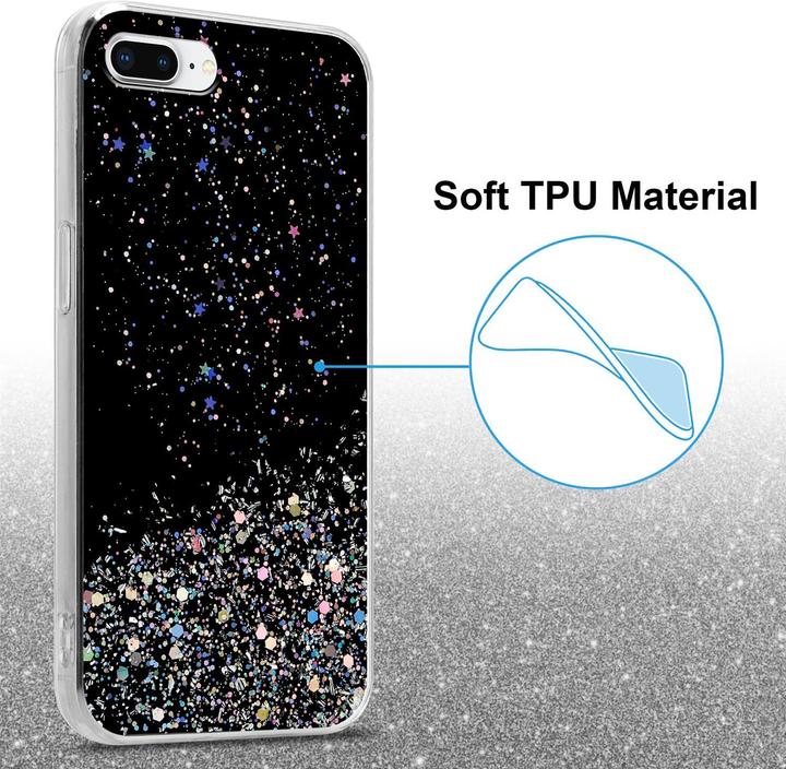 Actual product image Cadorabo TPU cover sparkling glitter (Apple iPhone 7 Plus, Apple iPhone 7s Plus)