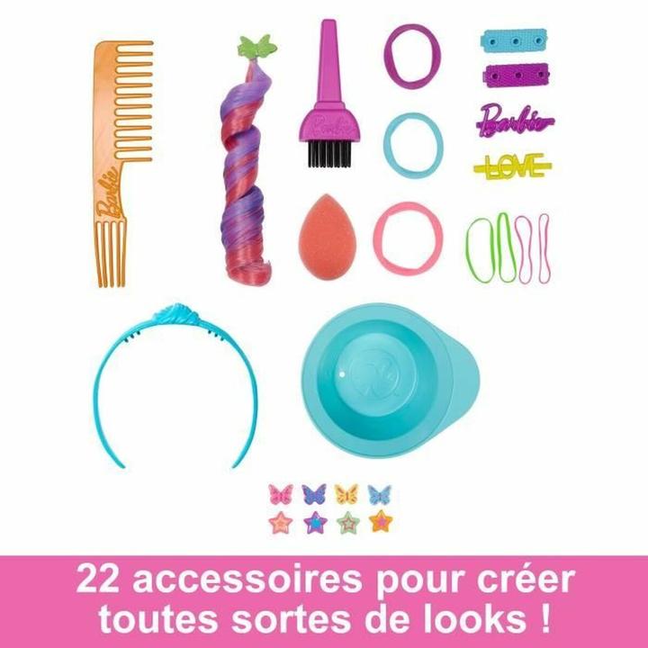 Actual product image Mattel Barbie Tete Coiffer Brune