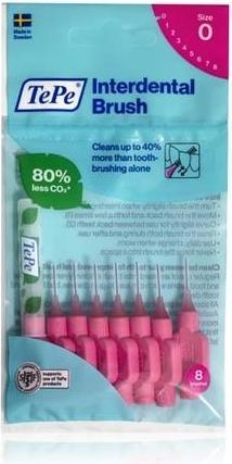 TePe Original Interdental Toothbrushes 0.4Mm Pink 8Pcs (8 x, 0.40 mm)