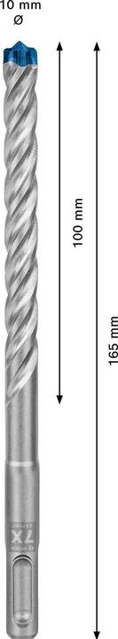 Actual product image Bosch Professional Zubehör EXPERT SDS plus-7X hammer drill bits, 10 x 100 x 165 mm, 30 pcs. (10 millimetres)