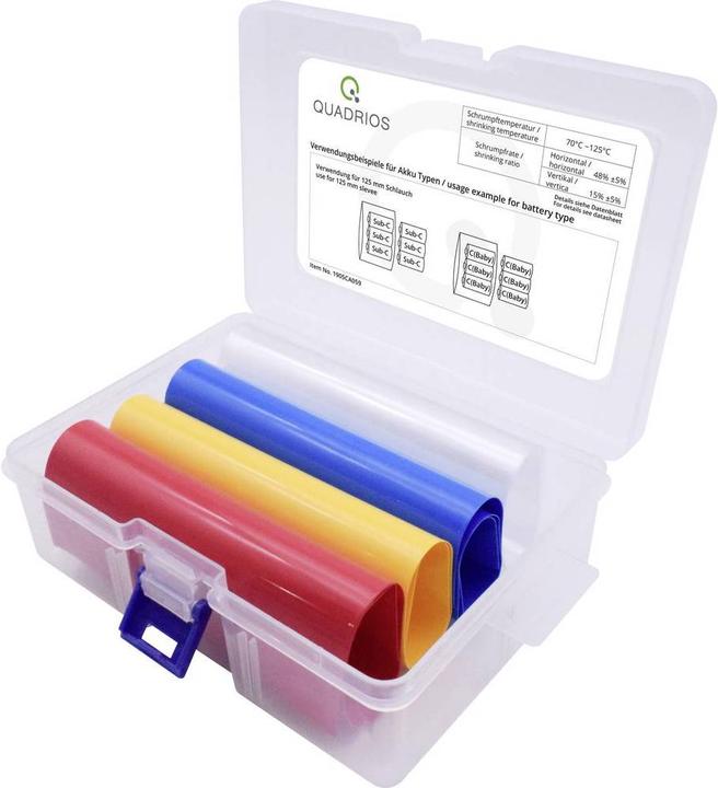 Produktbild Quadrios AkkuSchrumpfschlauchSet 21 Flachmass (4 x)
