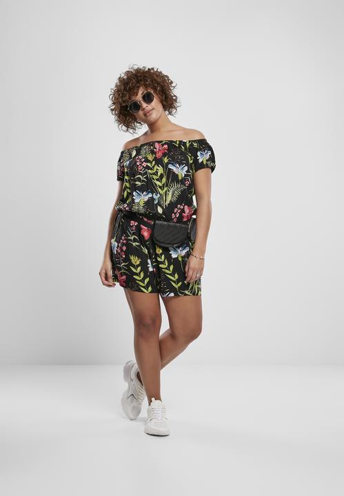 Image du produit Urban Classics Ladies AOP Off Shoulder Short Jumpsuit (XS)