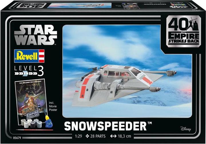 Produktbild Revell 05679 Star Wars Snowspeeder 40th Anniversary Science Fiction Bausatz 1:29