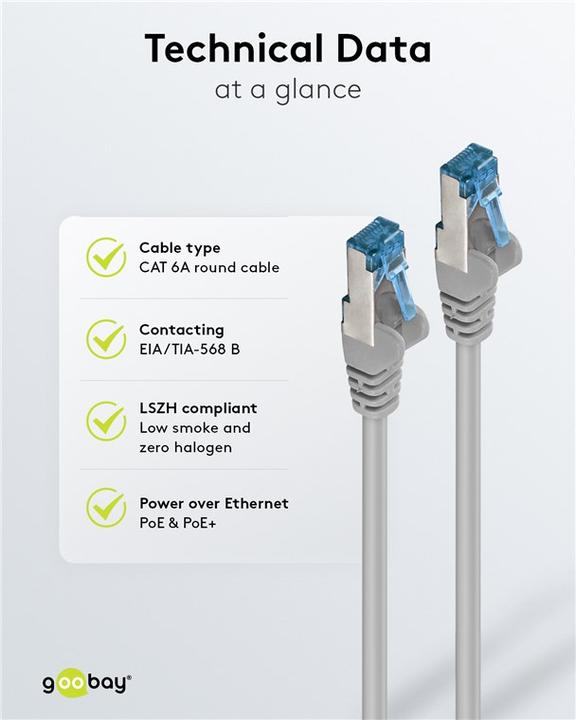 Productafbeelding Goobay Netwerkkabel (S/FTP, CAT6a, 10 m)