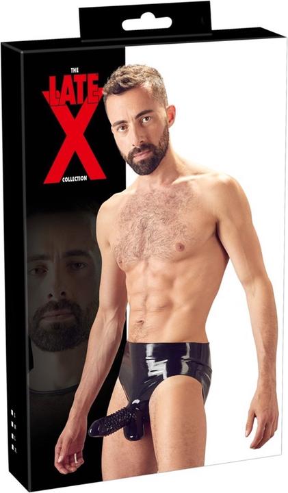 Actual product image LateX Toys Latex panties with penis sheath (S)