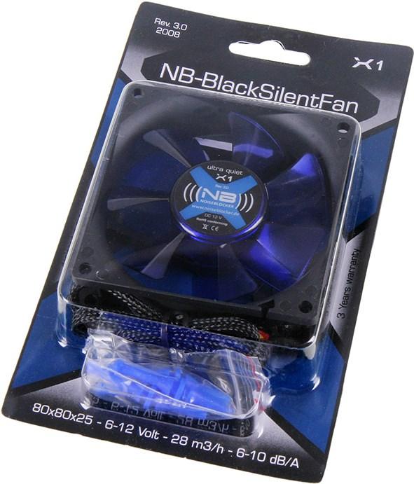 Actual product image Noiseblocker BlackSilent X1 (80 mm, 1 x)