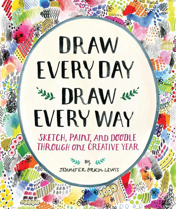 Produktbild Draw Every Day, Draw Every Way (Guided Sketchbook) (Englisch, Jennifer Lewis, 2016)
