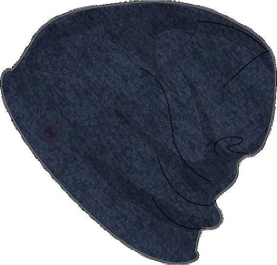 Actual product image Buff Merino Fleece Beanie Navy
