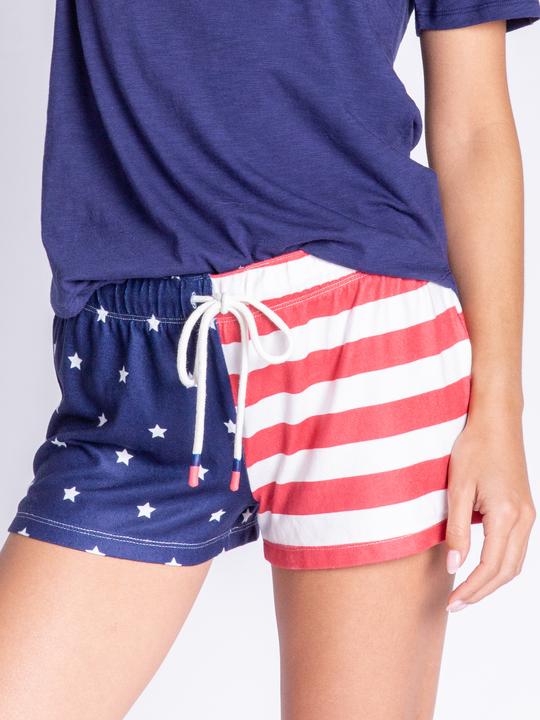 Produktbild Pj Salvage Pyjamashorts Rad White & Blue (M)