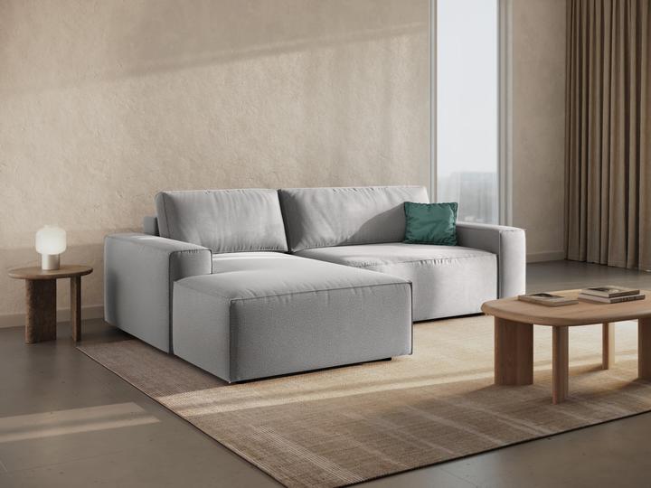 Immagine prodotto Micadoni Divano angolare sinistro con funzione letto e box, "Jodie", 3 posti, 246x151x86 Realizzato in Europa (Divano ad angolo)