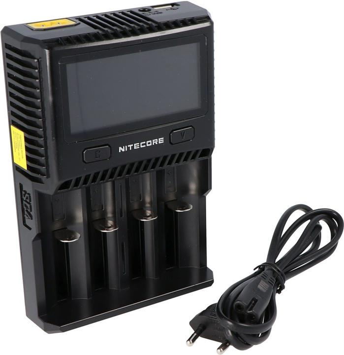 Actual product image Nitecore SC4 - Quick charger (1 pcs., 14500, 16340, 18650, 26650, Battery + charger)