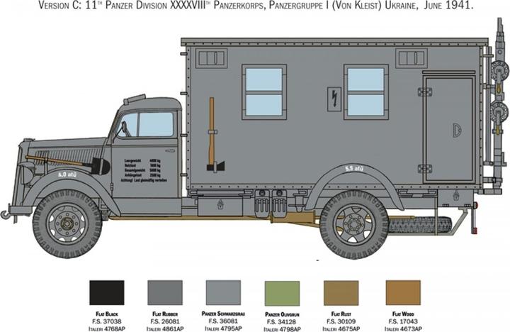 Immagine prodotto Italeri Modello in plastica Opel Blitz Radio Truck