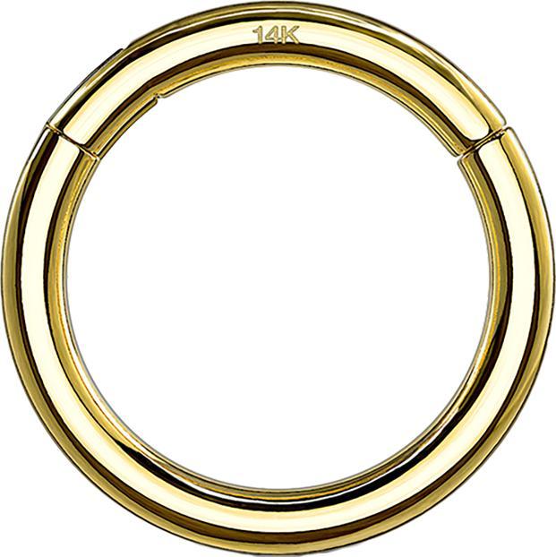 Star Piercing Micro Segmentring klappbar 14k gold (14k Gold, ohne Messing)