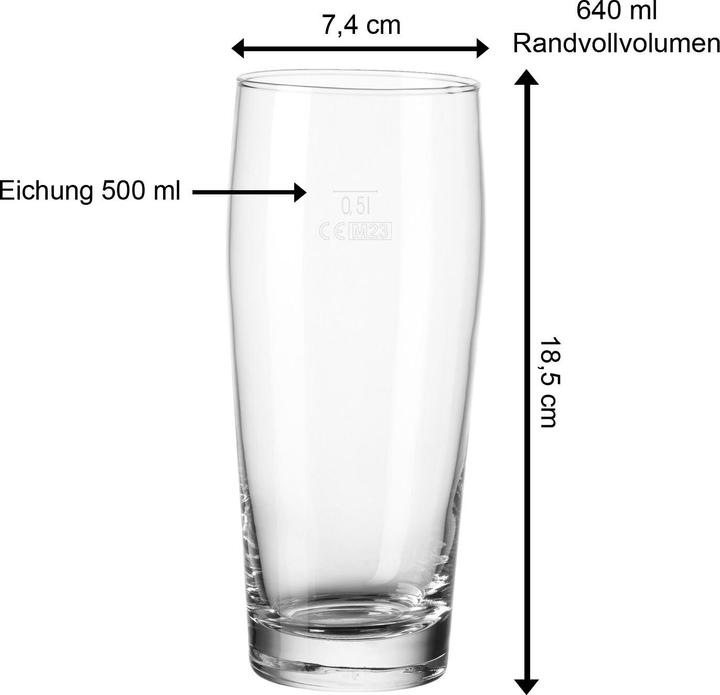 Produktbild Bormioli Rocco Willi Becher geeicht (0.50 l, 24 x)