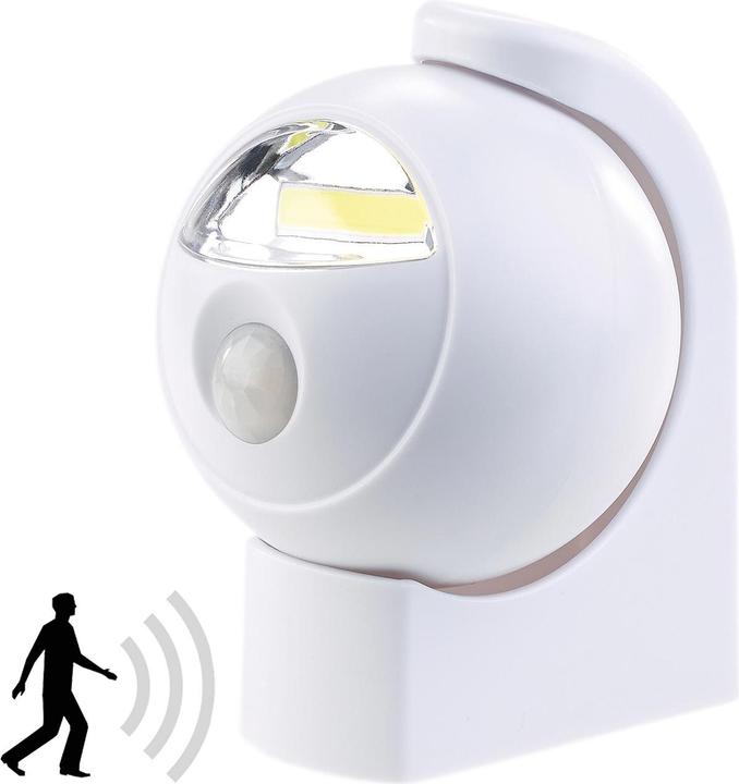 Image du produit Lunartec Lampe LED COB ultra-lumineuse avec capteur PIR (120 lm)