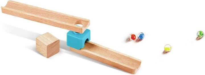 Actual product image Hape Fast marble run with dominoes
