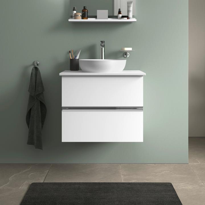 Produktbild Duravit Sivida Aufsatzwaschtisch, rund, 400x400mm, ohne Hahnloch, ohne Überlauf (400 mm, 400 mm)