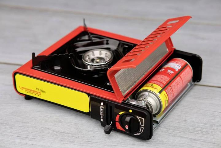 Actual product image Rothenberger Industrial Gas Camping Stove Gourmet Piezo RS 220 1500003730 Stainless Steel