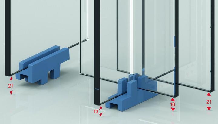 Actual product image Pauli+Sohn Mounting aid carpet pad for shower doors 8840