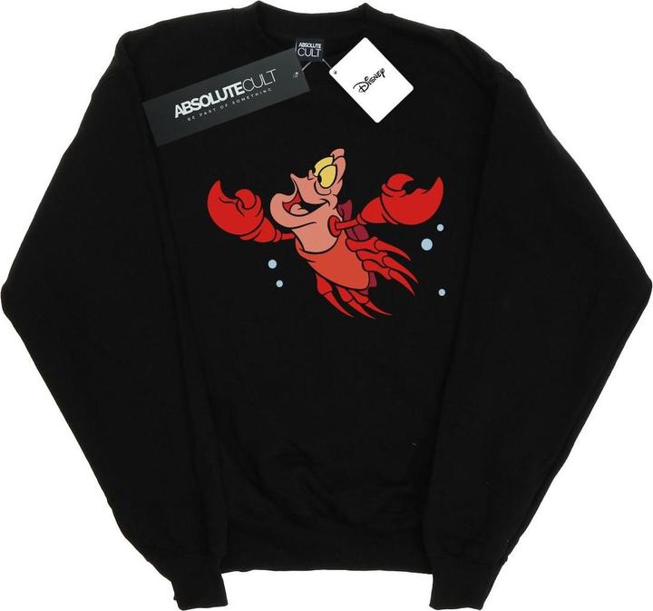 Actual product image Disney Girls The Little Mermaid Sebastian Bubbles Sweatshirt (116)