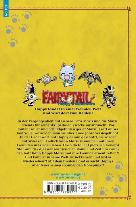 Immagine prodotto Fairy Tail - L'avventura di Happy 8 (Tedesco, Lasse Christian Christiansen, Hiro Mashima, Kenshiro Sakamoto, 2022)