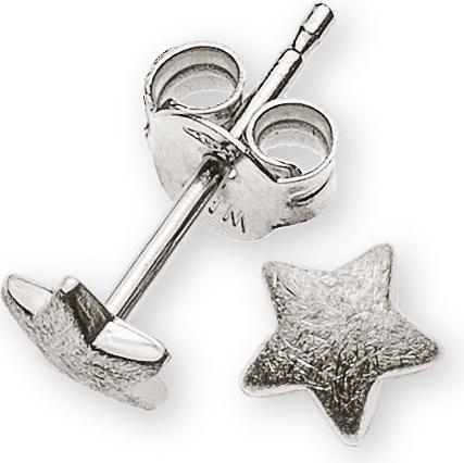 Produktbild Muau Stud earrings stars white gold 750, 5mm (Silber)