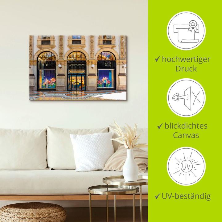 Produktbild Artland Schaufenster Luxusgeschäft LOUIS VUITTON U4TJ (120 x 80 cm)
